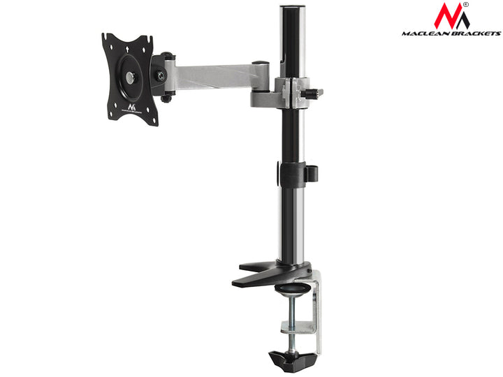 Supporto da tavolo Maclean per monitor LCD, max VESA 100x100, 8 kg, alluminio, MC-717