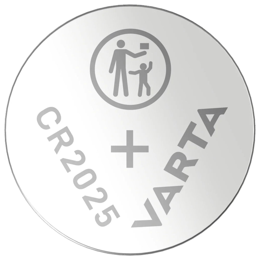 2 batterie al litio Varta CR 2025, alta qualità, 3V