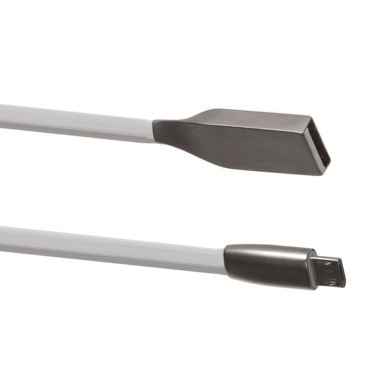 Cavo USB micro piatto AM 1m bianco Metallo MCTV-833W Maclean