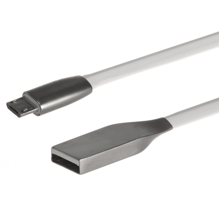 Cavo USB micro piatto AM 1m bianco Metallo MCTV-833W Maclean