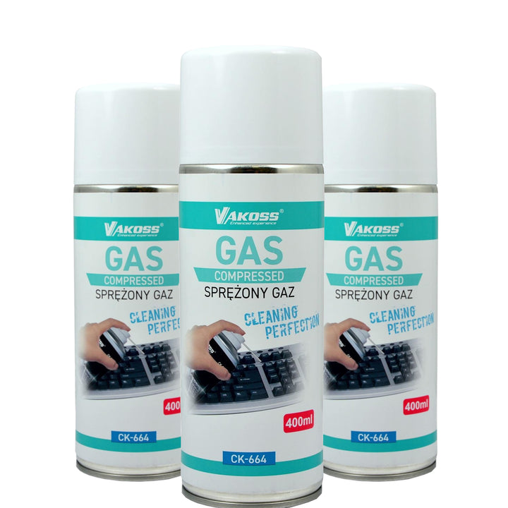 Bomboletta di aria compressa spray da 400ml  Vakoss
