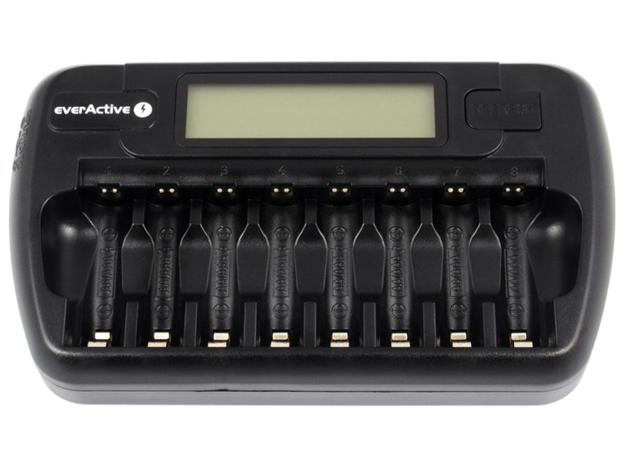 Caricabatterie professionale everActive NC-800 da 8 batterie