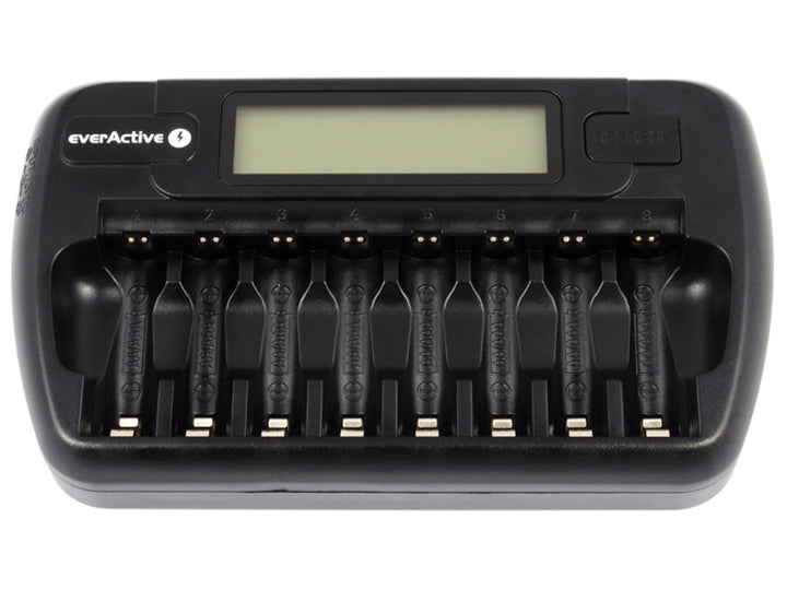 Caricabatterie professionale everActive NC-800 da 8 batterie
