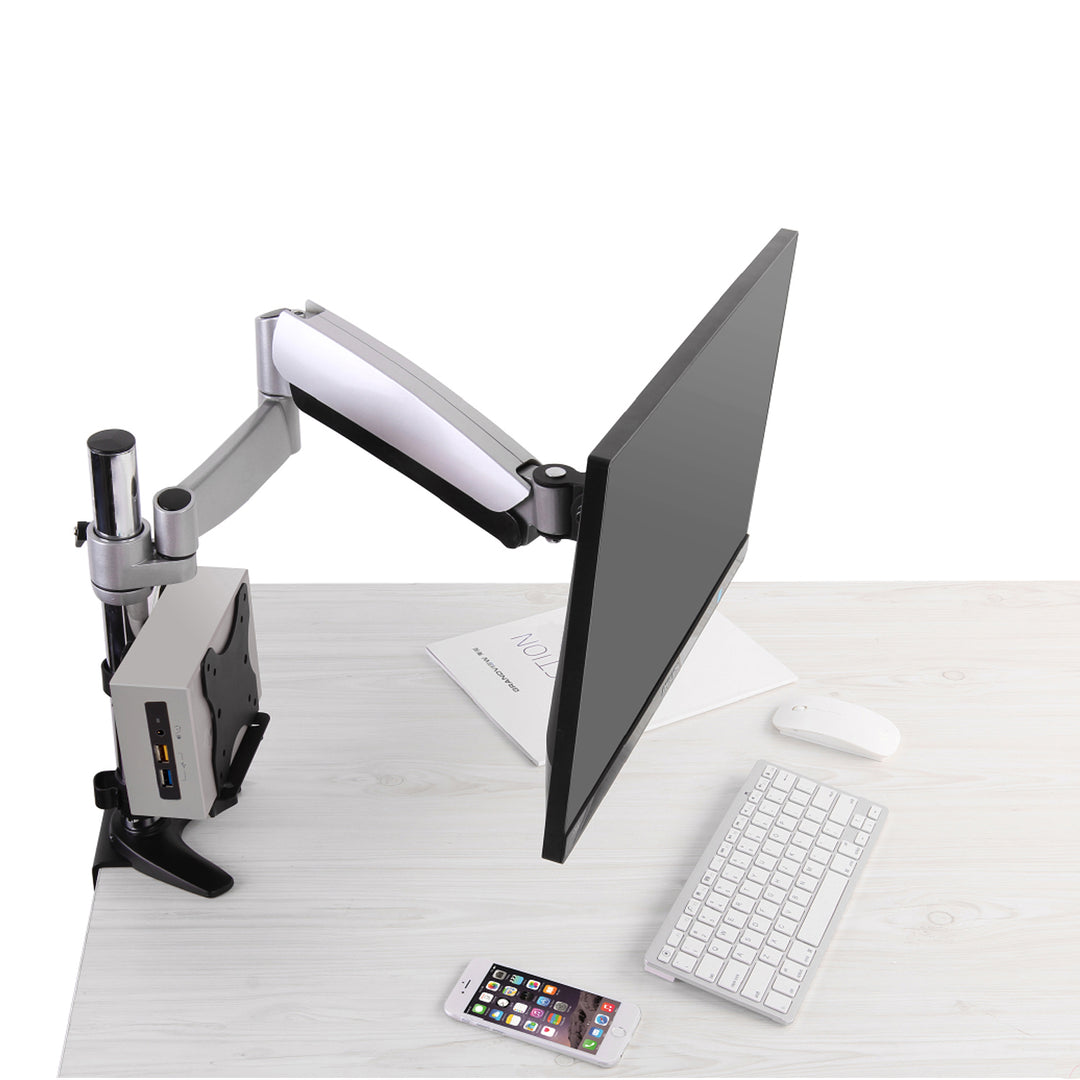 Supporto universale per mini computer Maclean MC-720 nero fino a 5 kg NUC MAC mini CPU
