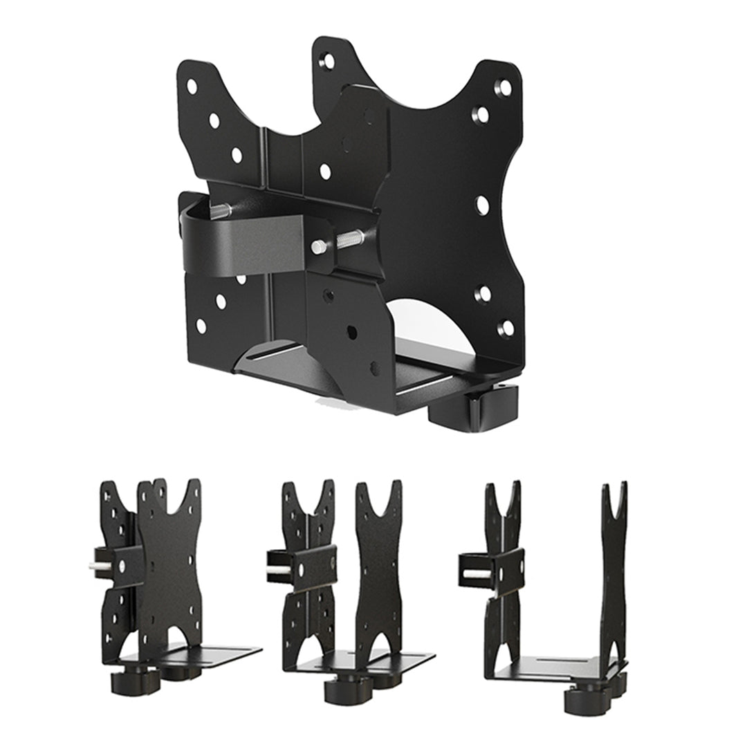 Supporto universale per mini computer Maclean MC-720 nero fino a 5 kg NUC MAC mini CPU