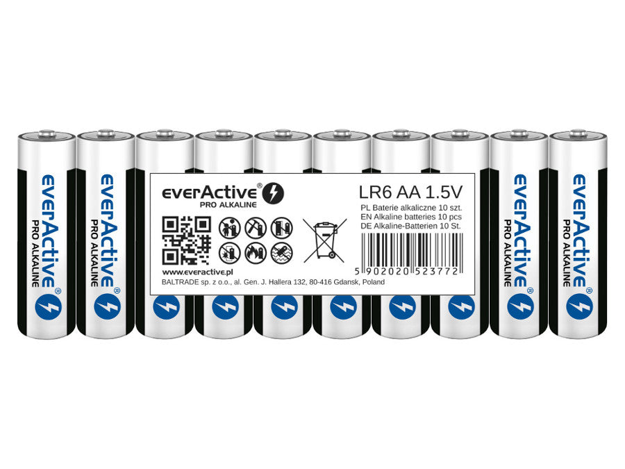 everActive Pro Alakline Batteria AA / AAA 10 pezzi