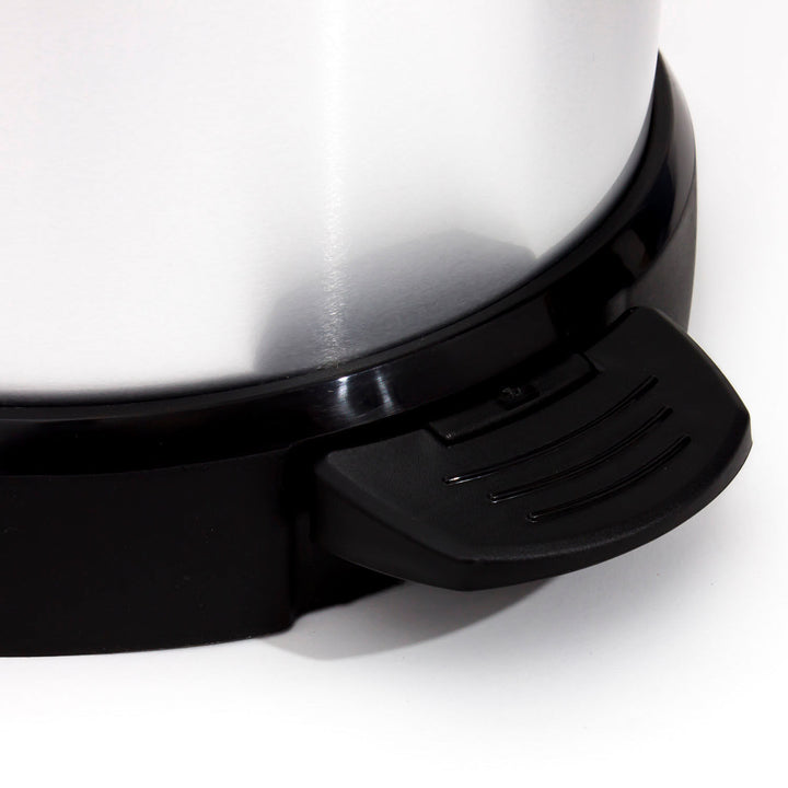 Bidone della spazzatura 40 litri con pedale argento Curver