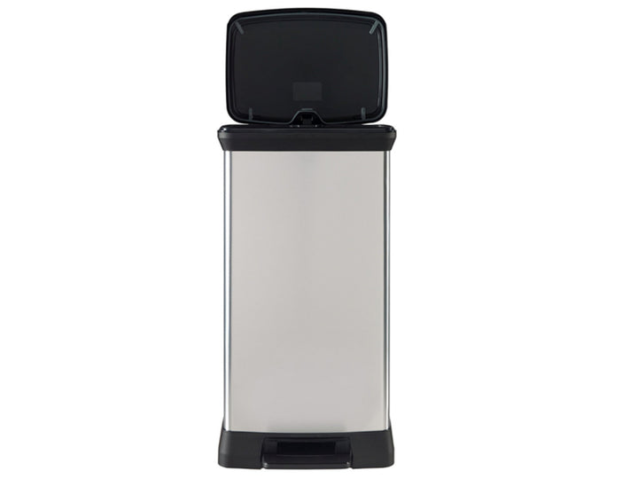 Pattumiera CURVER capienza 50L colore argento con pedale