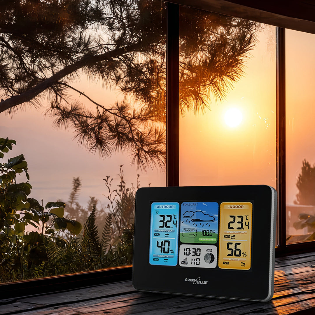 Stazione Meteorologica a Colori  Wireless Wifi GB522GreenBlue