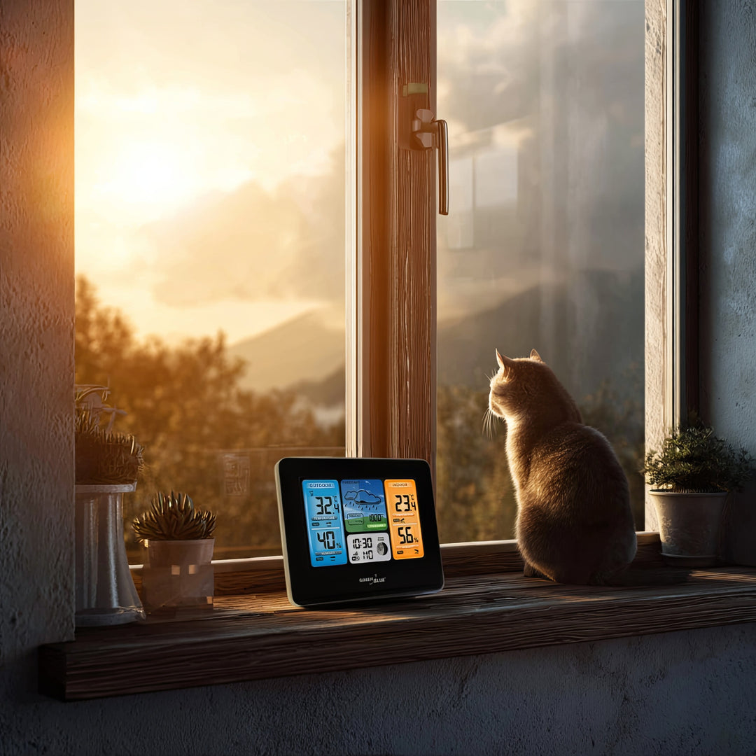 Stazione Meteorologica a Colori  Wireless Wifi GB522GreenBlue