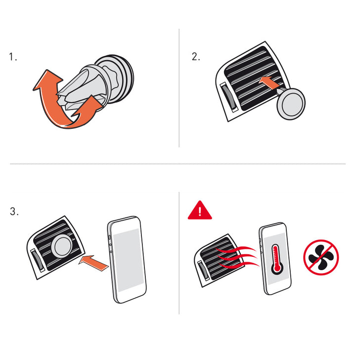 Supporto Magnetico Per Auto Universale per Qualsiasi Telefono Cellulare Smartphone o GPS Maclean Brackets MC-736