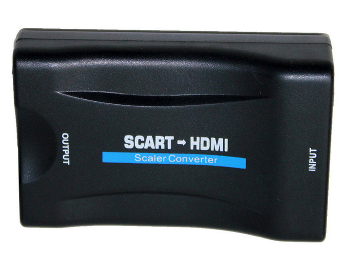 Il convertitore da SCART a HDMI è un convertitore universale che trasforma l'ingresso analogico SCART in un'uscita digitale HDMI (fino a 1080p a 60 Hz).