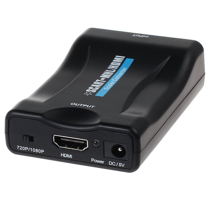 Il convertitore da SCART a HDMI è un convertitore universale che trasforma l'ingresso analogico SCART in un'uscita digitale HDMI (fino a 1080p a 60 Hz).