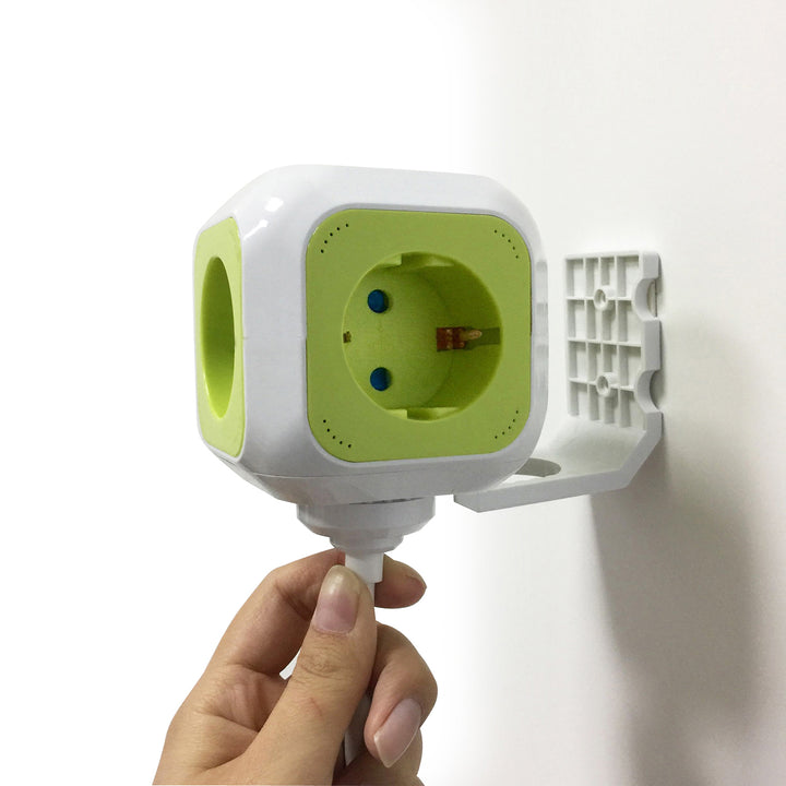 Presa Multipla con 2 porte USB con protezione per bambini 1,4 m Green Blue GB118G