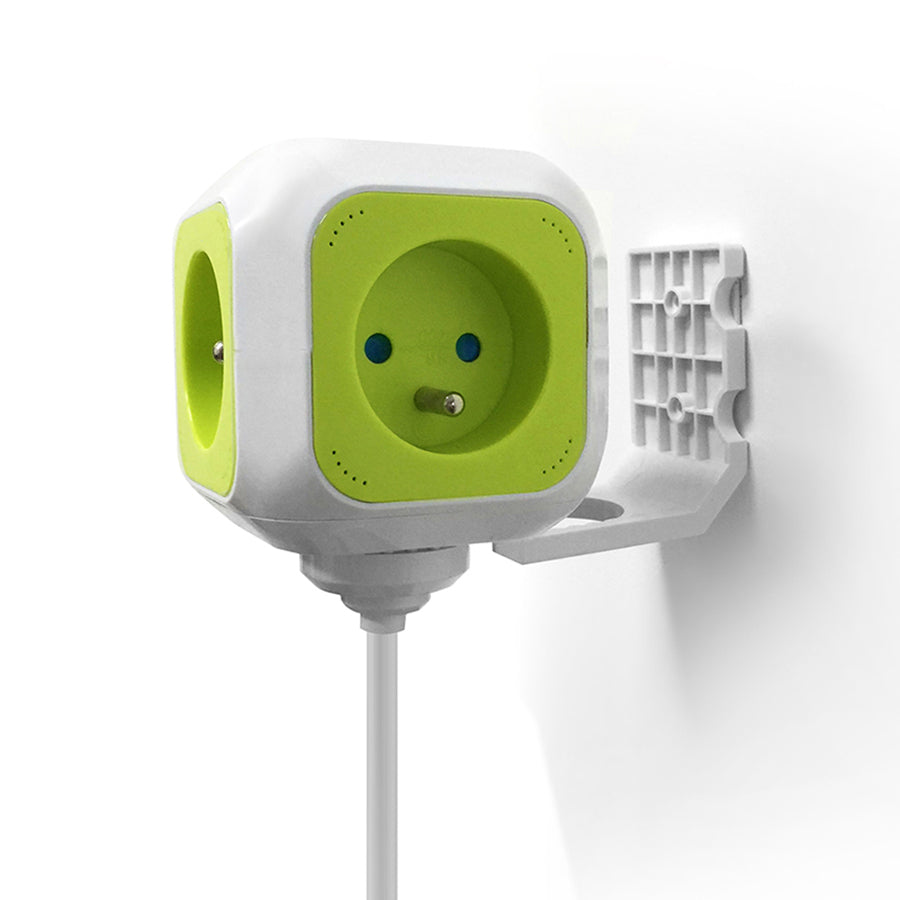 Presa di corrente quadrupla MagicCube, 2 ingressi USB 1.4m GreenBlue GB118