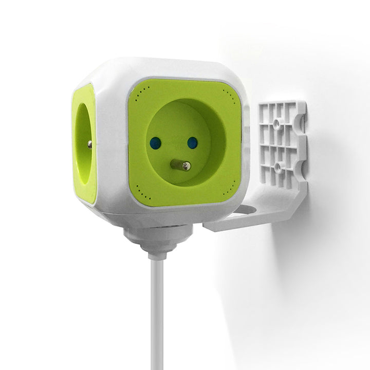 Presa di corrente quadrupla MagicCube, 2 ingressi USB 1.4m GreenBlue GB118