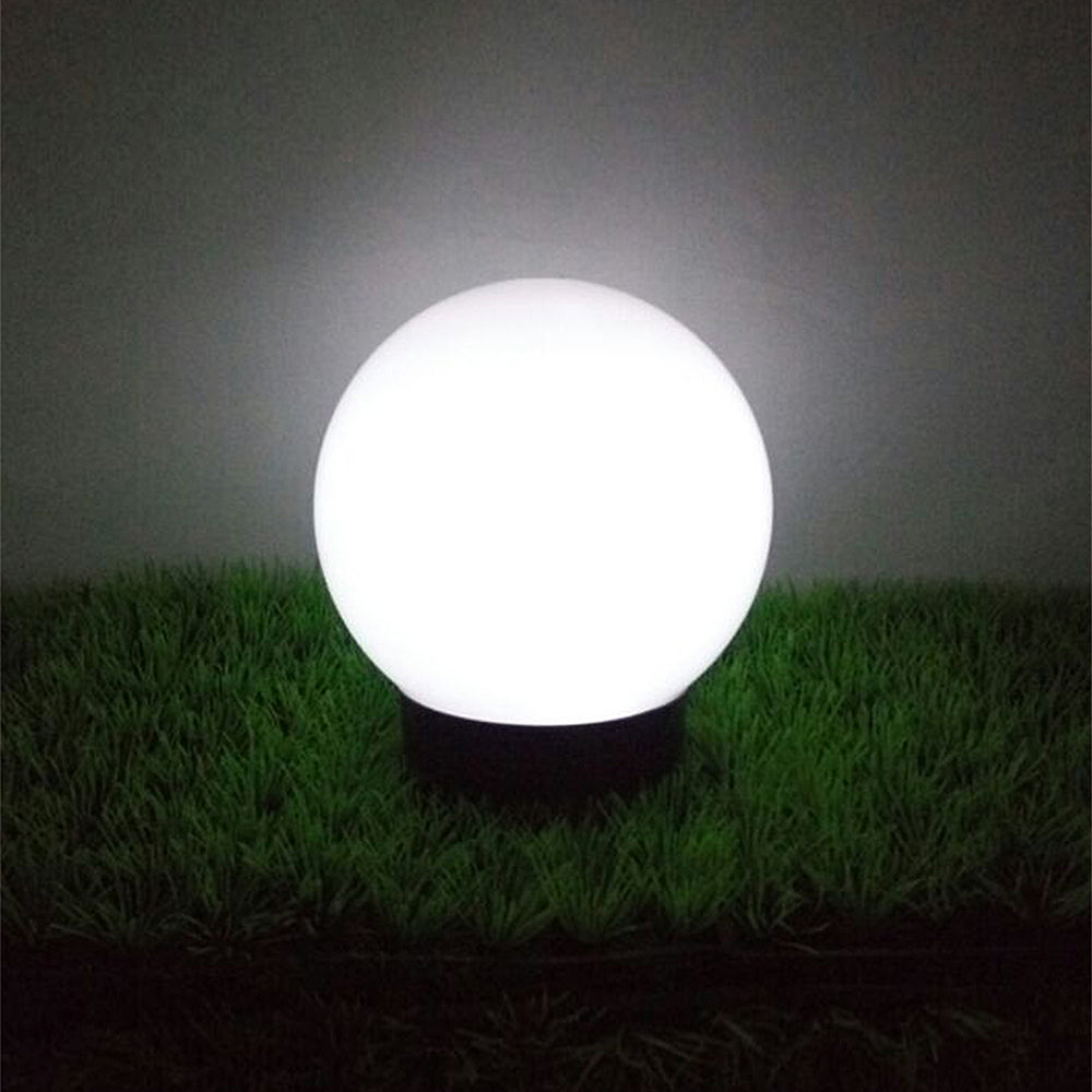 Lampada da giardino solare da appoggio GB168 sfera 30x30x63 cm, LED bianco