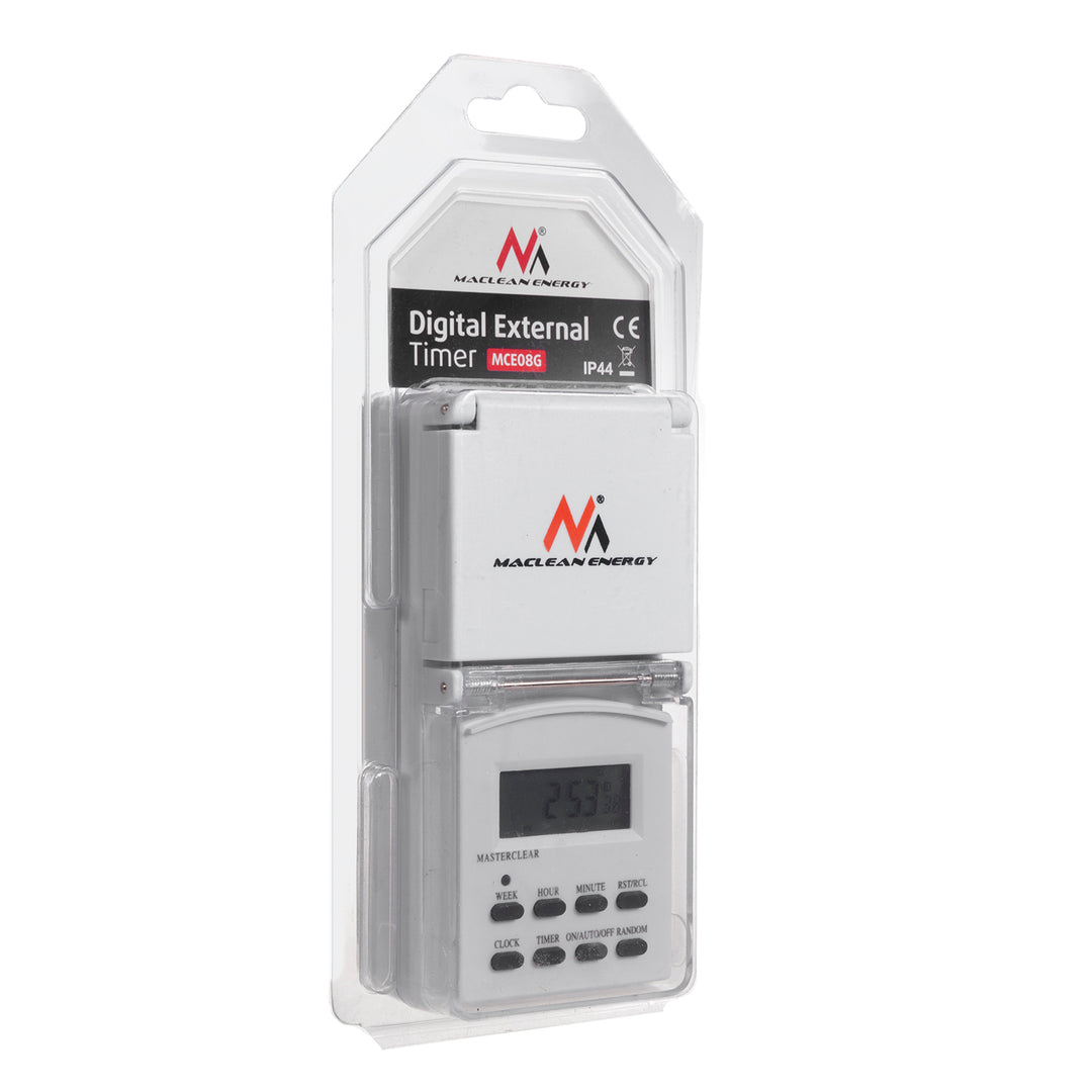 Digital Timer per Esterni con 10 programmi MCE08G Maclean
