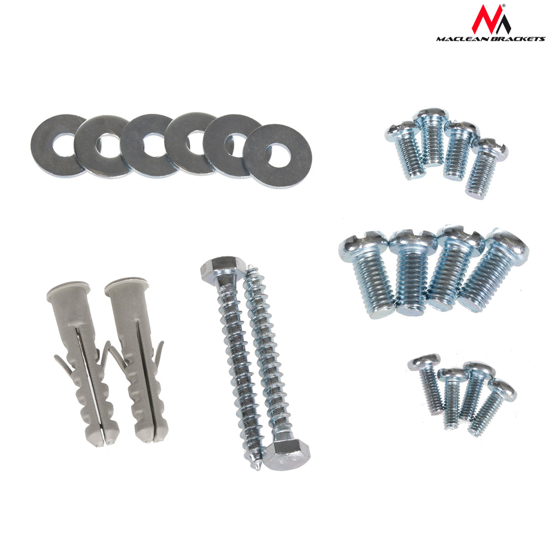 Maclean Supporto da parete, per TV o monitor, 13-55", 30 kg, nero, MC-742