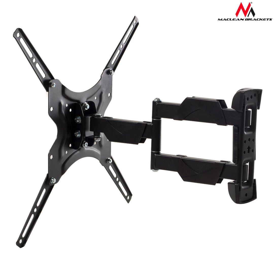 Maclean MC-743 Supporto per TV Monitor fino a 30 kg, 13"- 65", distanza da muro regolabile