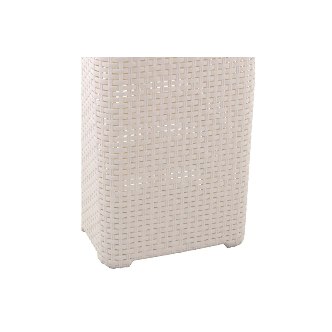 Cesto per biancheria Curver, design traforato, 40L, crema, stile naturale