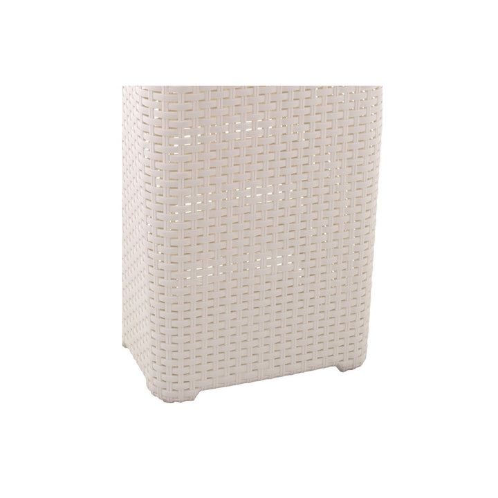 Cesto per biancheria Curver, design traforato, 40L, crema, stile naturale