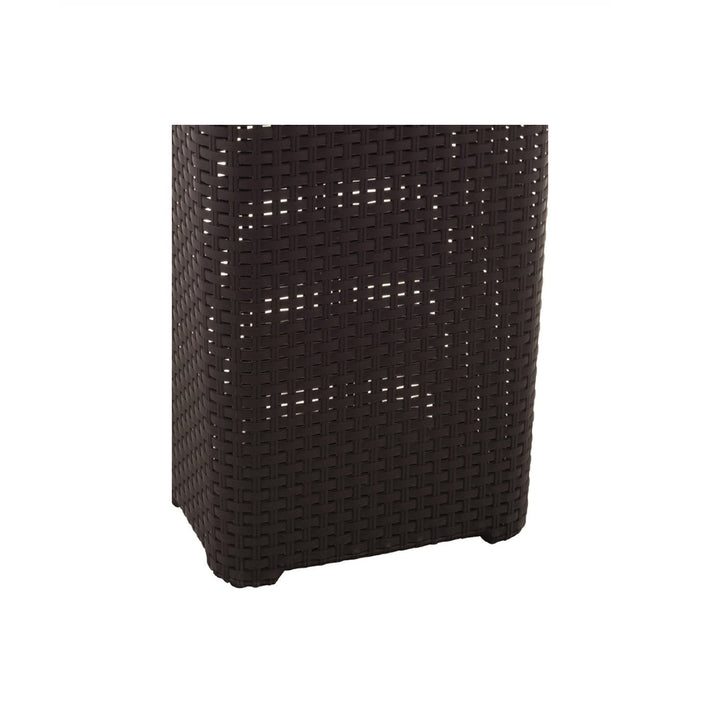 Cesto per biancheria Curver, design traforato, 40L, marrone scuro, stile naturale