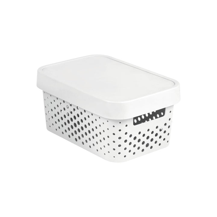Contenitore Curver con coperchio Infinity White Openwork da 4,5 litri