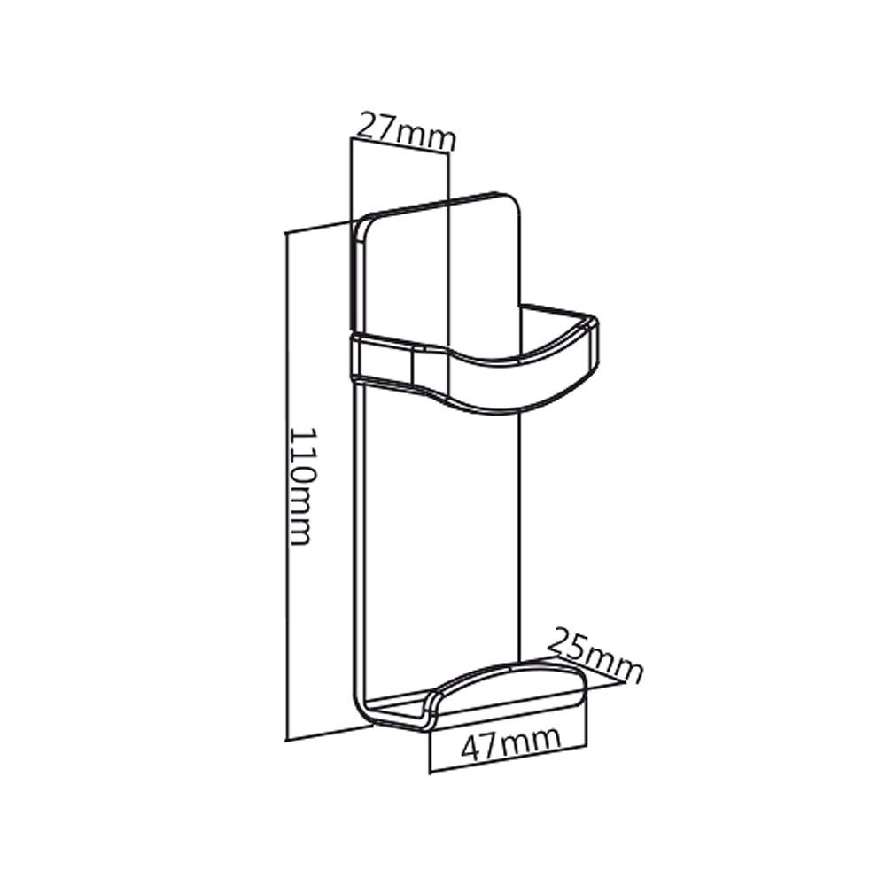 Maclean MC-755 Supporto magnetico per Telecomando TV Installazione a Nastro biadesivo