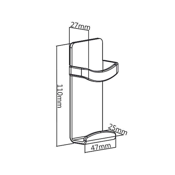 Maclean MC-755 Supporto magnetico per Telecomando TV Installazione a Nastro biadesivo