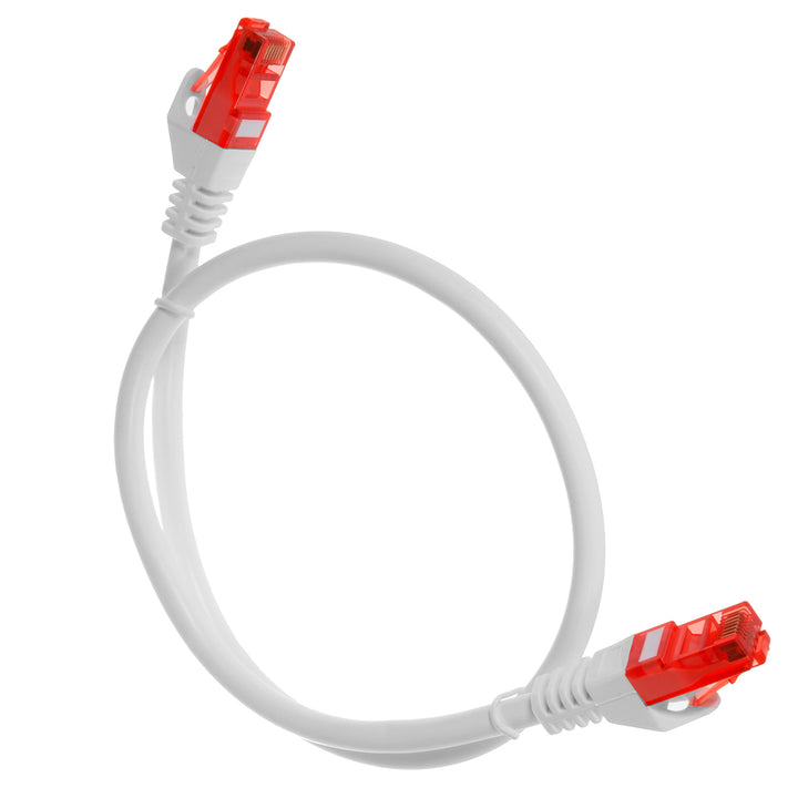 Cavo di rete lan pr. ethernet rj45 utp cat6 0,5m maclean mctv-300 w