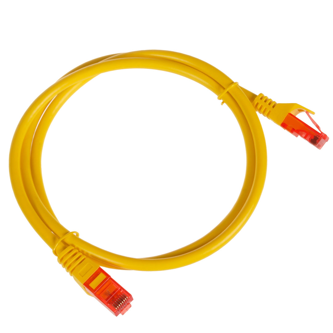 Cavo Maclean, cavo patchcord UTP, connettore plug-in, Cat6, 1 m, giallo, MCTV-301 Y