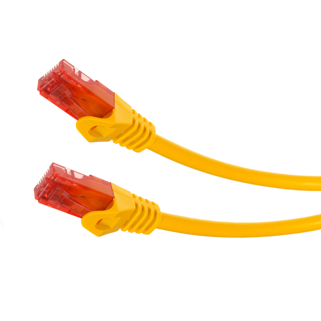 Cavo Maclean, cavo patchcord UTP, connettore plug-in, Cat6, 1 m, giallo, MCTV-301 Y