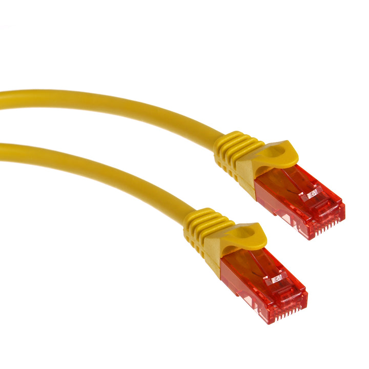Cavo Maclean, cavo patchcord UTP, connettore plug-in, Cat6, 1 m, giallo, MCTV-301 Y