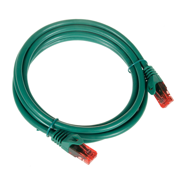 Cavo Maclean, cavo patch UTP, connettore a innesto, Cat6, 3 m, verde, MCTV-303 G
