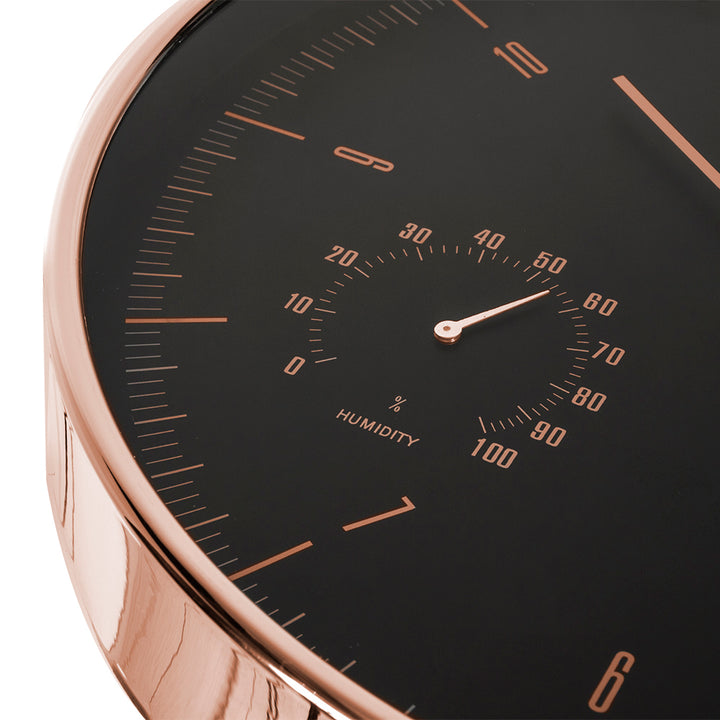 Orologio da Parete con Termometro e Igrometro 2 colori disponibili