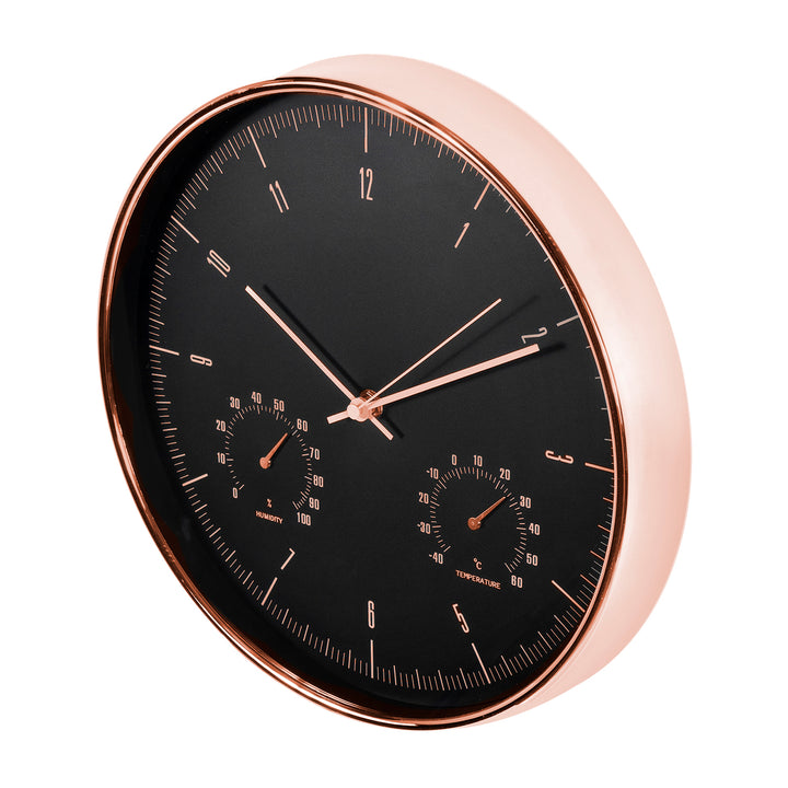 Orologio da Parete con Termometro e Igrometro 2 colori disponibili