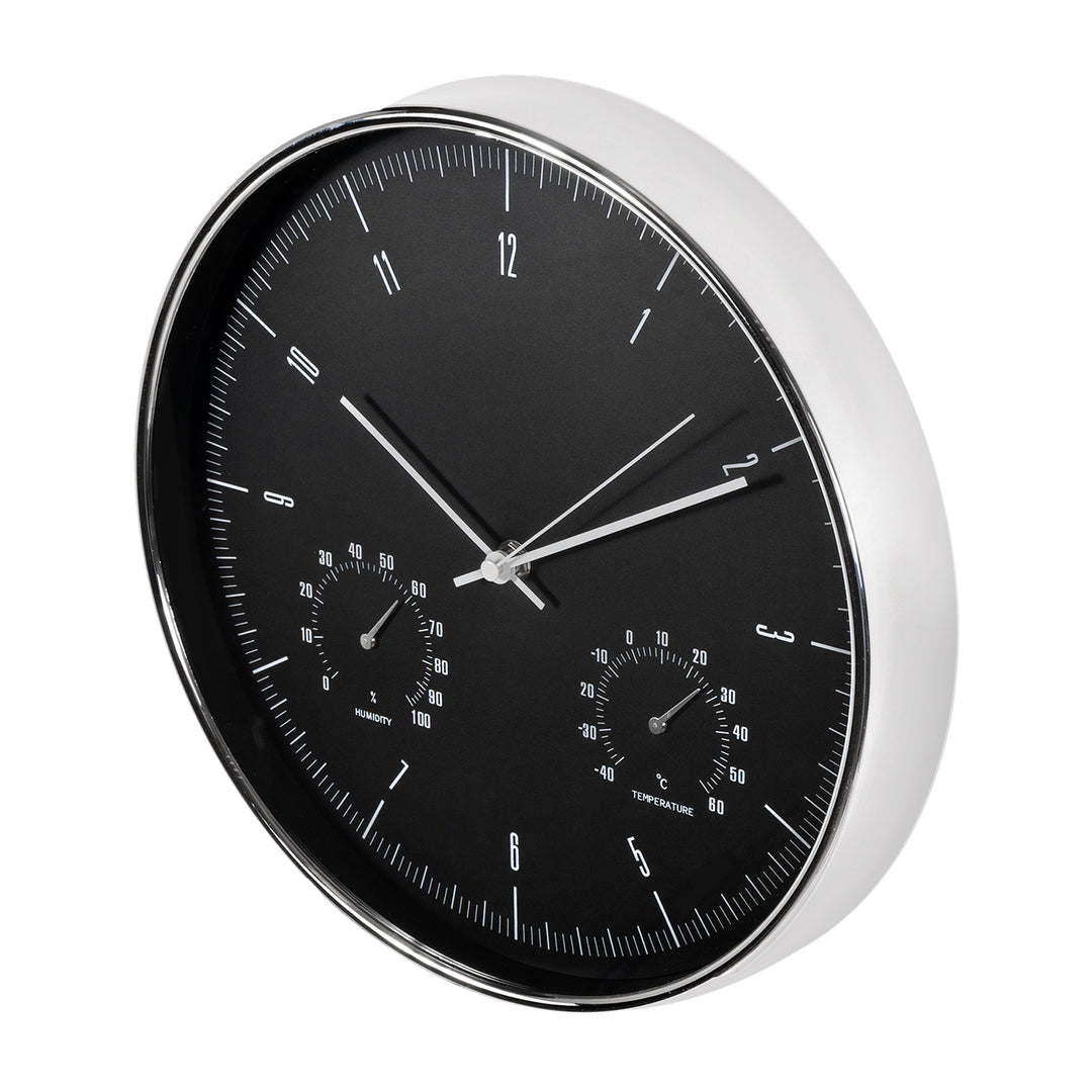 Orologio da Parete con Termometro e Igrometro 2 colori disponibili