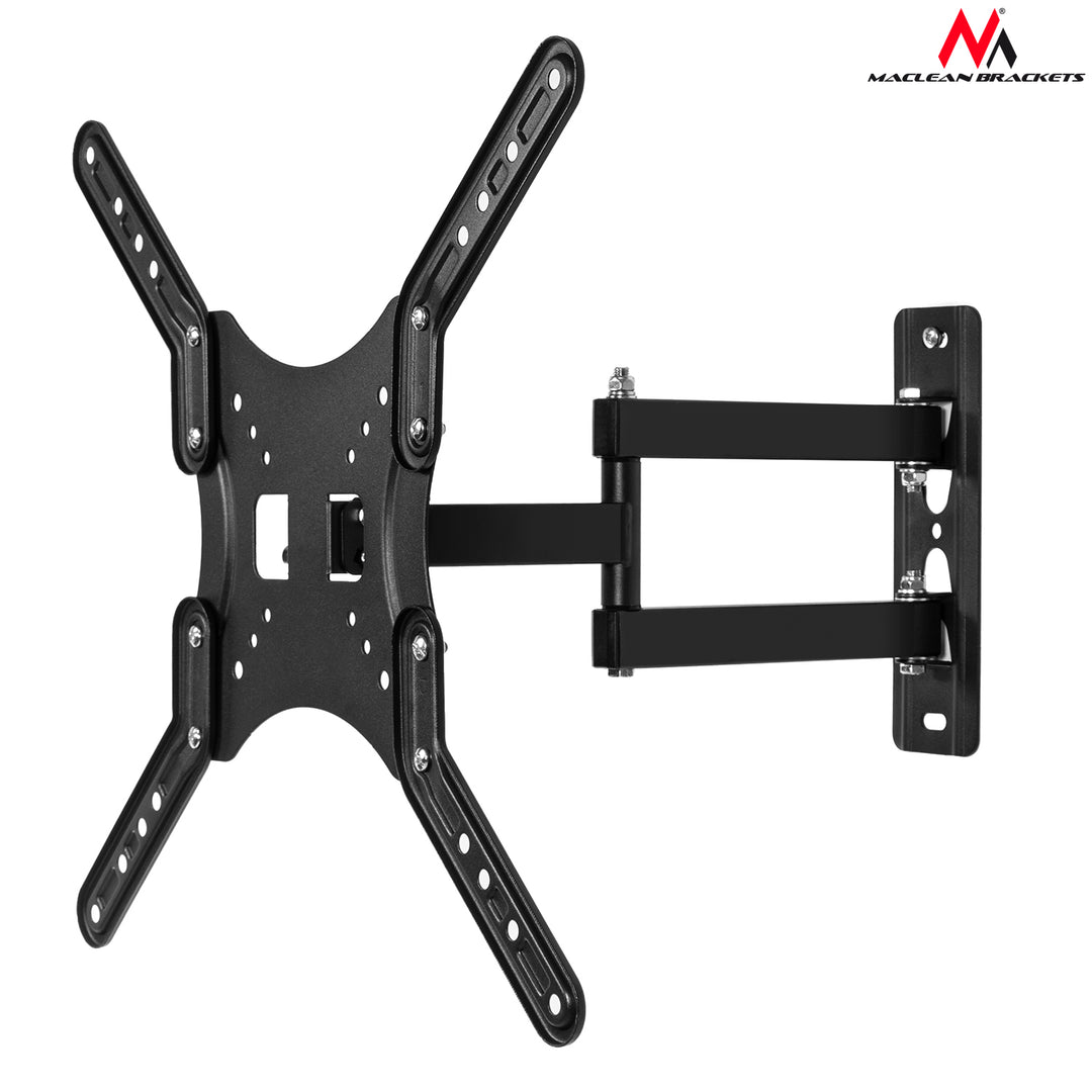 Maclean MC-759 Supporto universale per TV o monitor max Vesa 400x400, 13-60", 30 kg, nero, MC-759