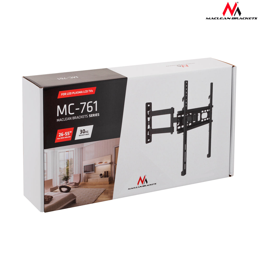 Supporto per televisore o monitor 26-60’’ peso massimo 30kg Maclean MC-761