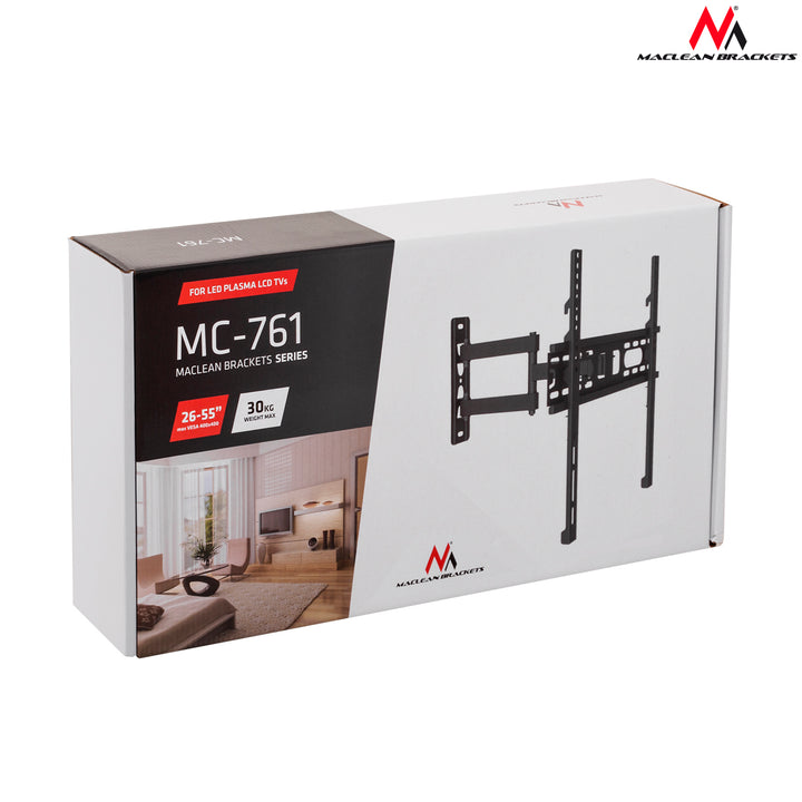 Supporto per televisore o monitor 26-60’’ peso massimo 30kg Maclean MC-761