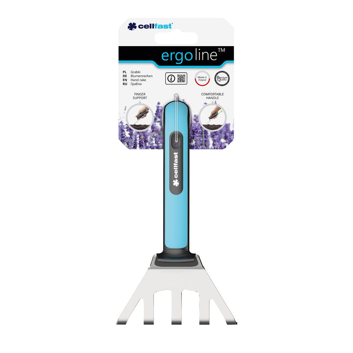 Cellfast Ergo Rastrello manuale in acciaio inox da Giardino