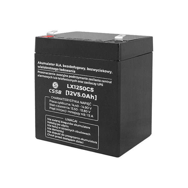 Batteria al gel PS 12V 5Ah LX1250CS vario uso LAMEX