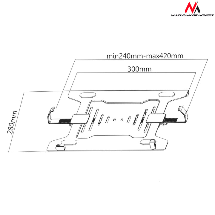 Supporto per Laptop – estensione per supporti con molla  MC-764