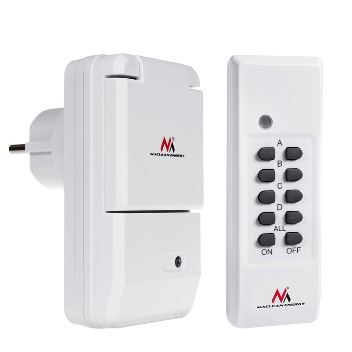 Presa di corrente controllata da telecomando esterno Maclean Energy MCE158