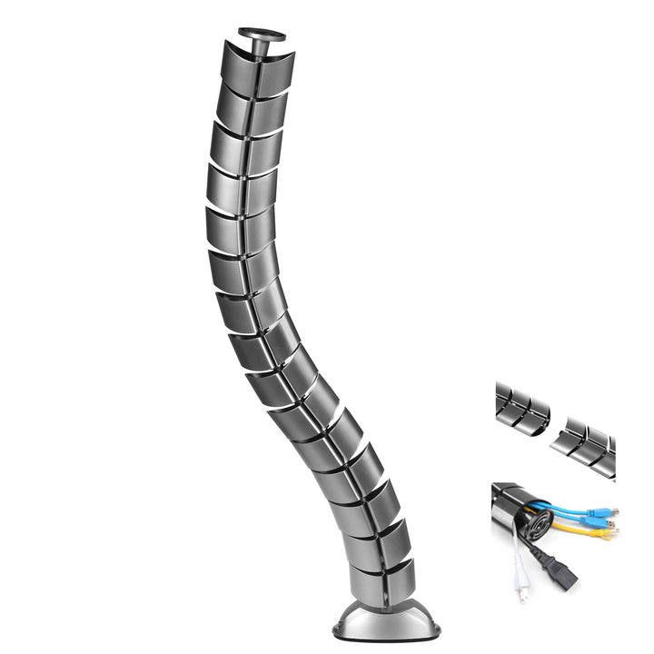 Copricavi Avvolgi Cavi a spirale, Maclean MC-768 S argento