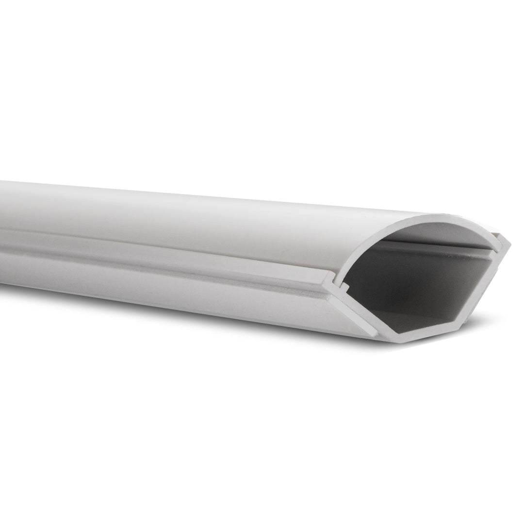 Canalina Copricavo con nastro biadesivo 1.5m 43*23MM bianca Maclean MCTV-575