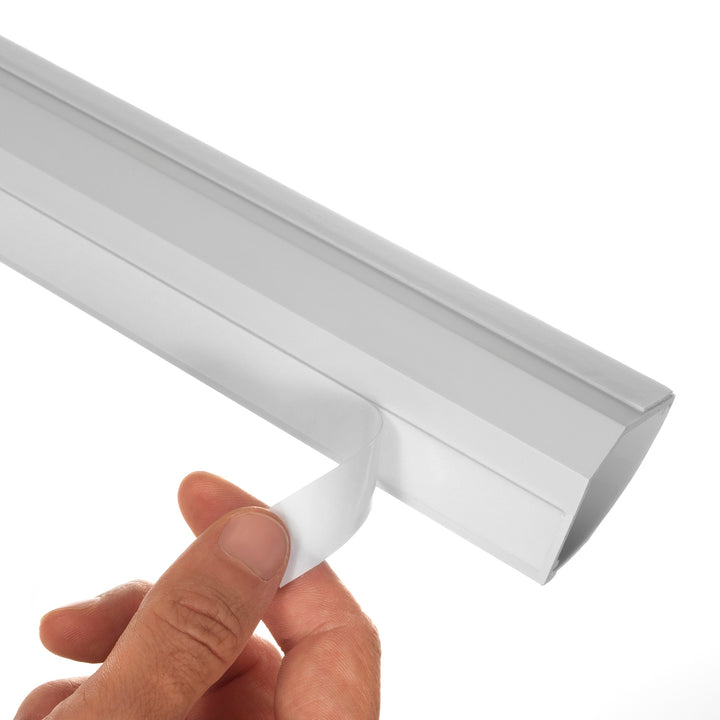 Canalina Copricavo con nastro biadesivo 1.5m 43*23MM bianca Maclean MCTV-575