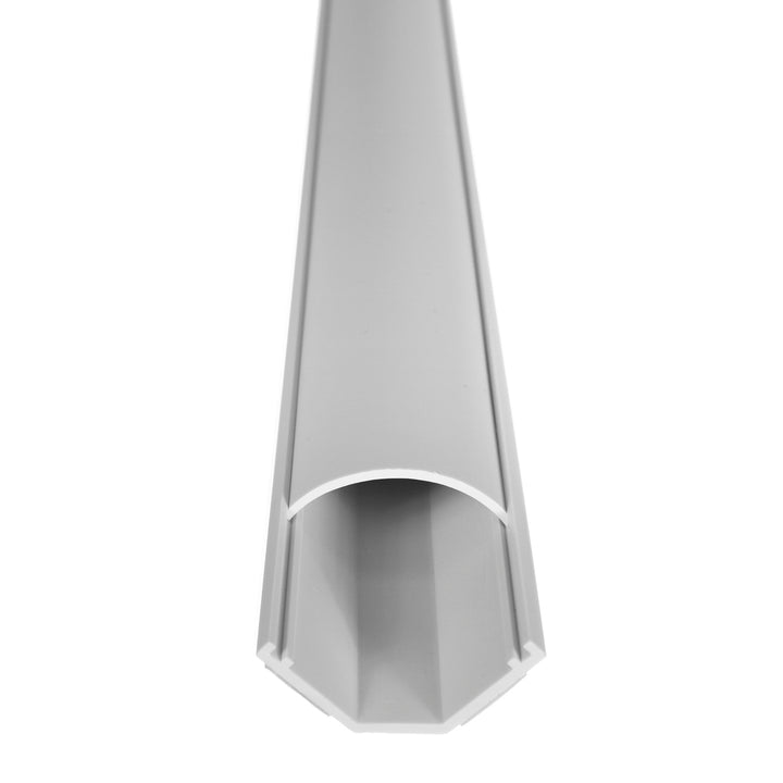 Canalina Copricavo con nastro biadesivo 1.5m 43*23MM bianca Maclean MCTV-575