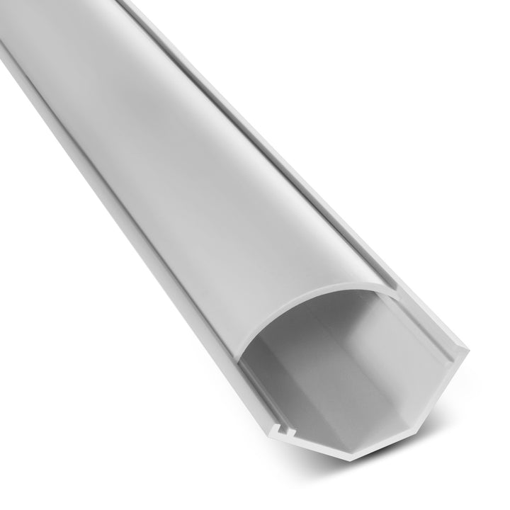 Canalina Copricavo con nastro biadesivo 1.5m 43*23MM bianca Maclean MCTV-575